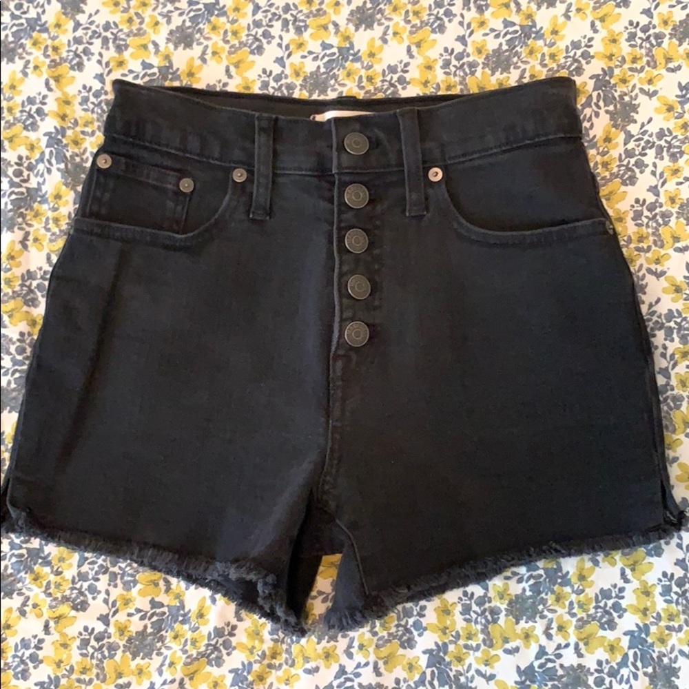 Madewell Black Cutoff Jean Shorts Size 24